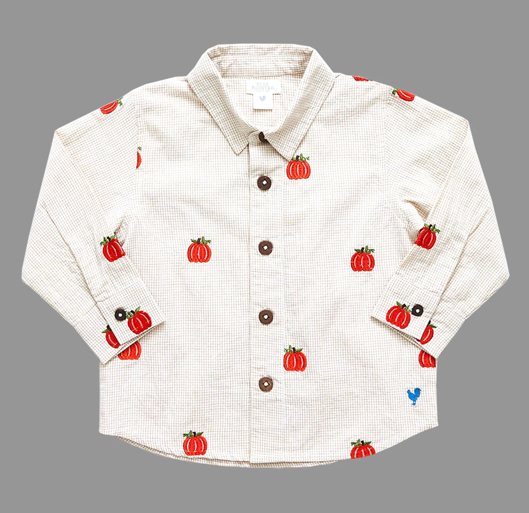 Pumpkin Embroidery Jack Shirt