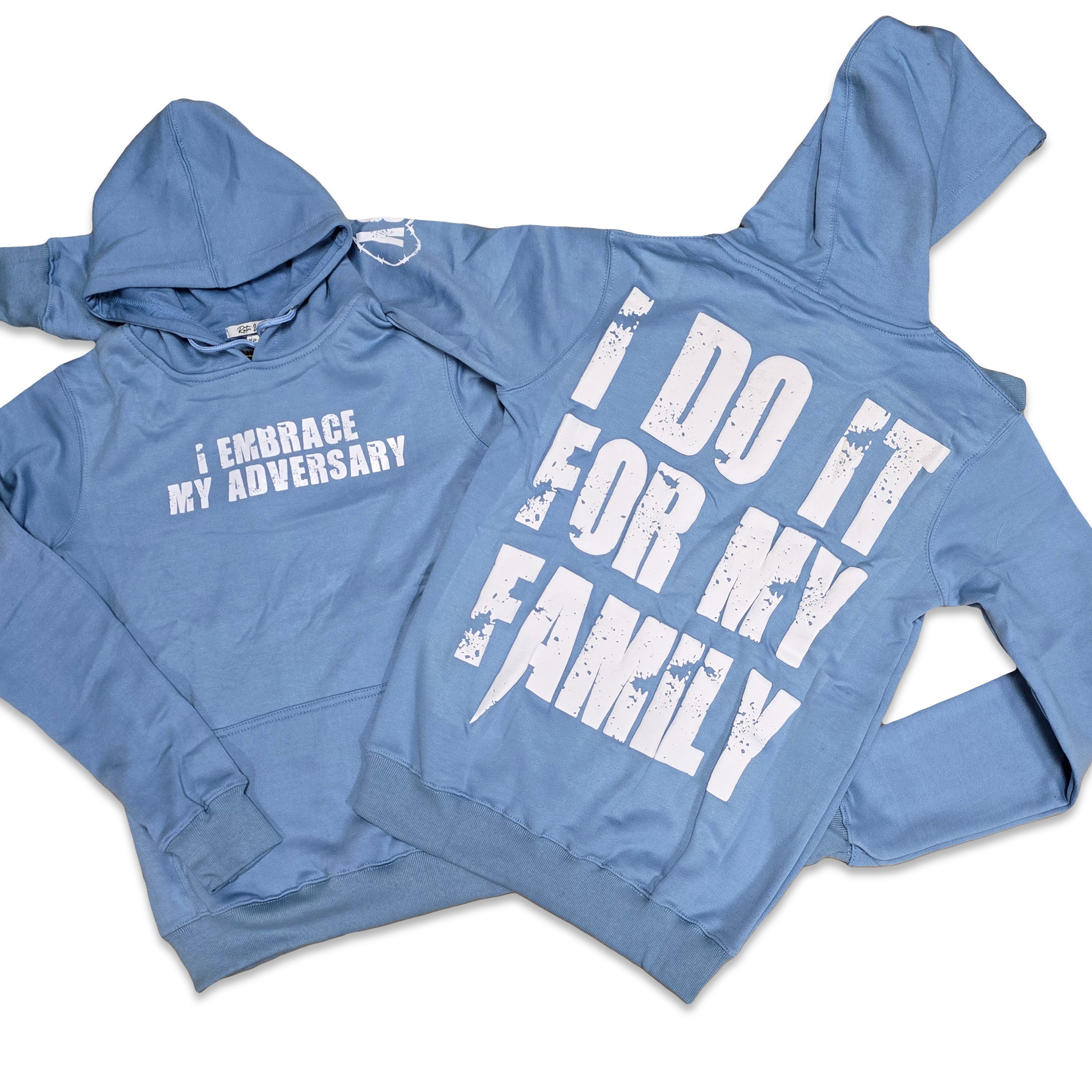 RETRO LABEL FAMILY HOODIE (RETRO 9 POWDER BLUE)