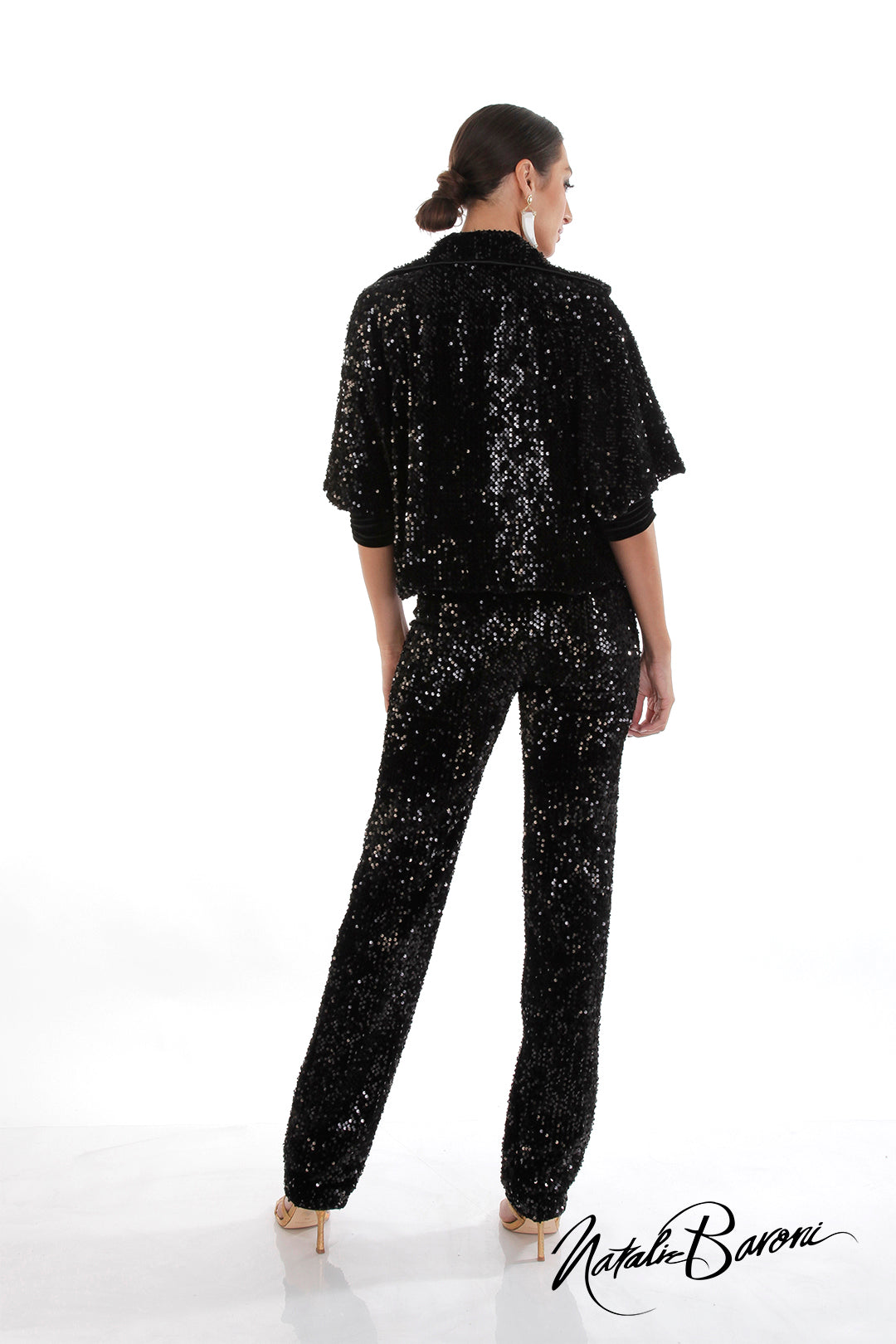 Sequin Crop Jacket - La Scala