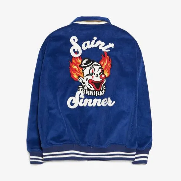 SINNER'S CIRCUS CORDUROY EMBROIDERY JACKET - BLUE