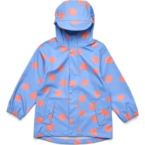 Snapper Rock Cornflower Polka Dot Recycled Waterproof Raincoat