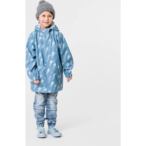 Snapper Rock Recycled Waterproof Raincoat, Lightning Bolt