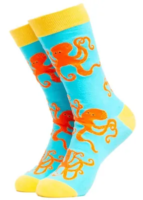 Soctopus Octopus Socks Aqua