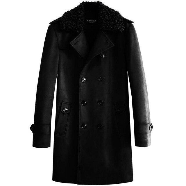 Soft Collar Winter Coat For Men