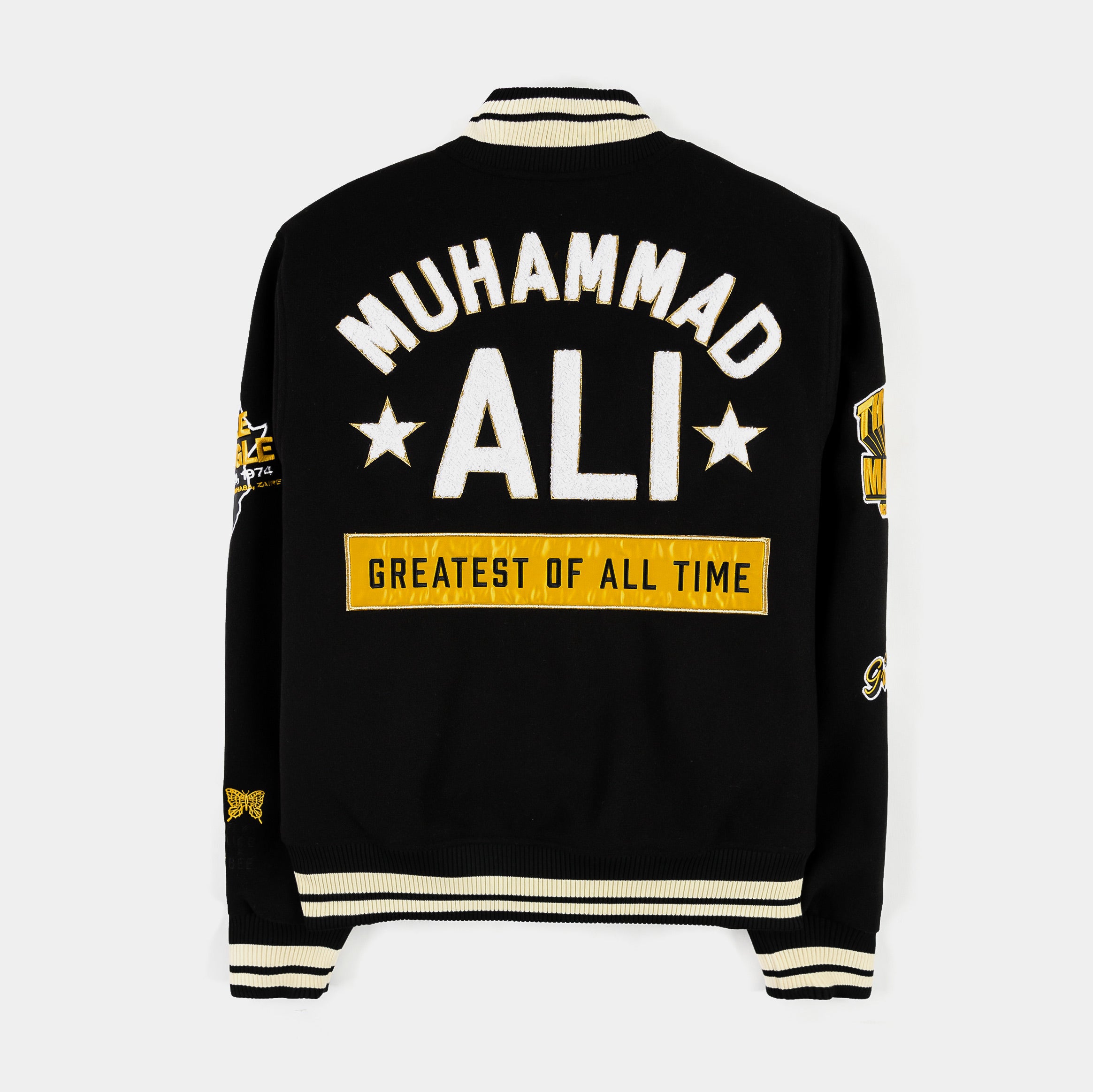 SP x Muhammad Ali Varsity Mens Jacket (Black/Gold)