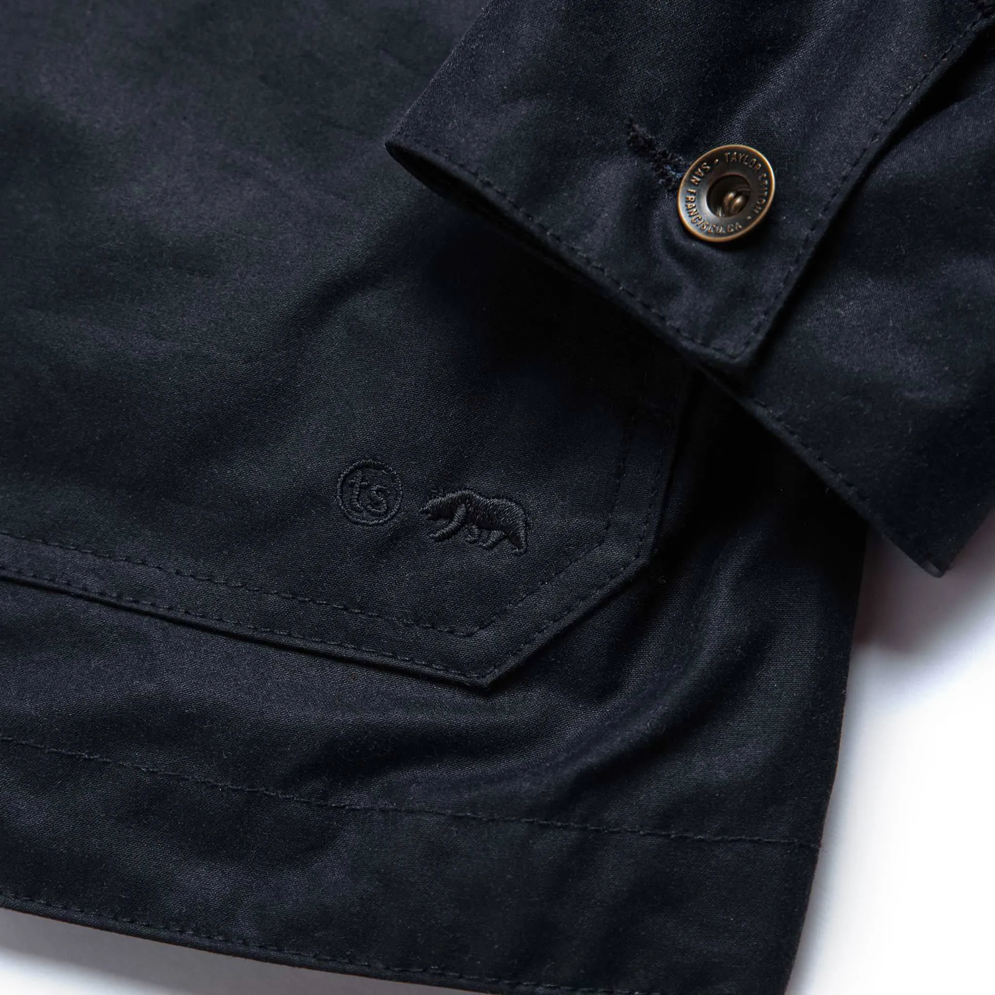 The Task Jacket in Waxed Navy