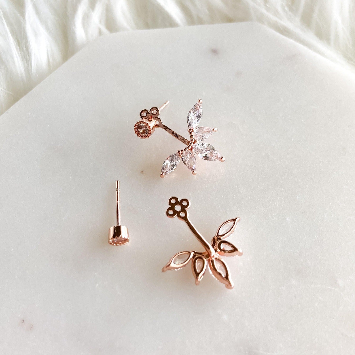 Tiara Ear Jacket Earrings