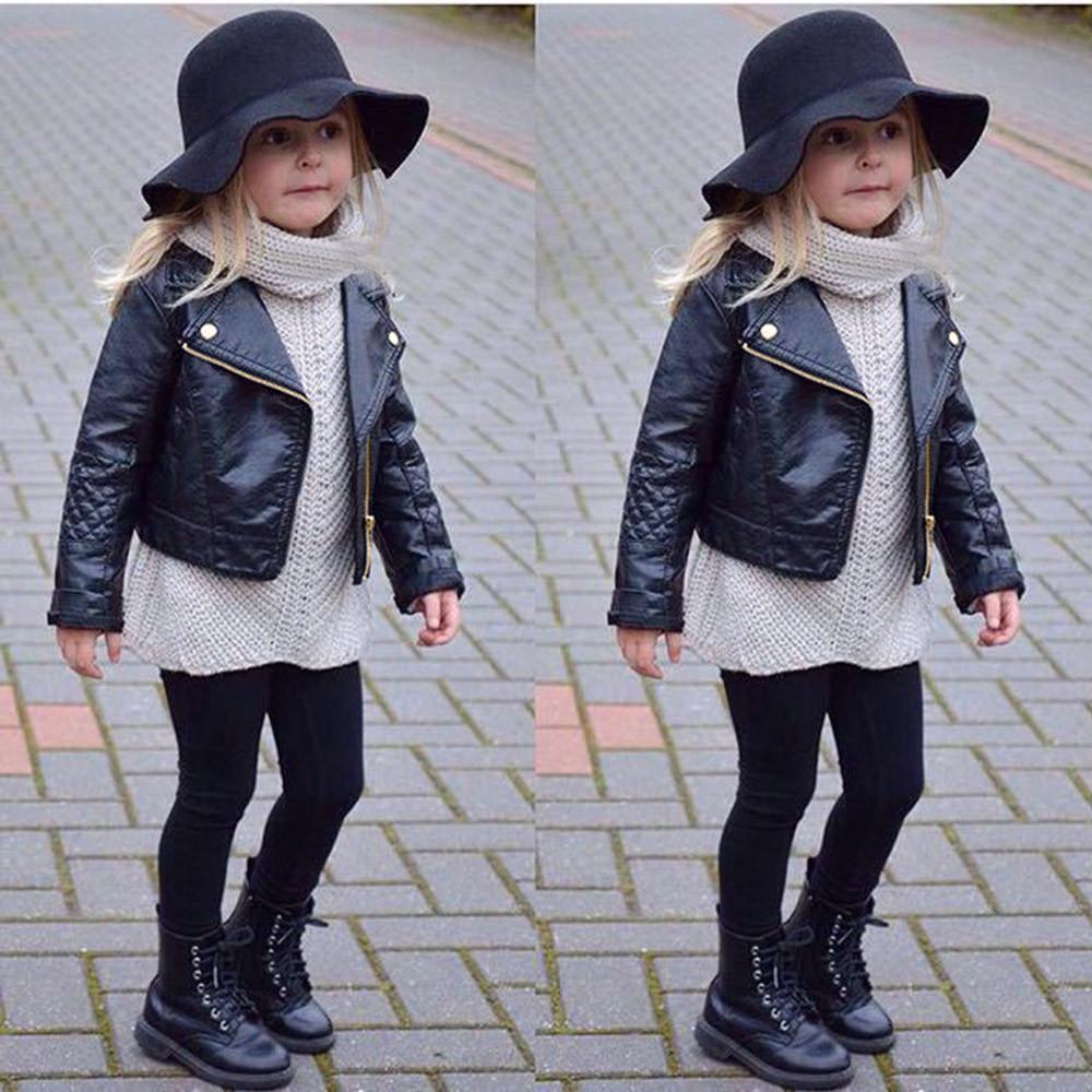 Trendy Girl PU Leather Jacket - Priority Shipping