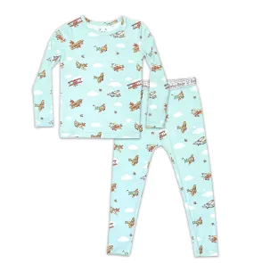 Vintage Airplanes Kids Bamboo Pajamas