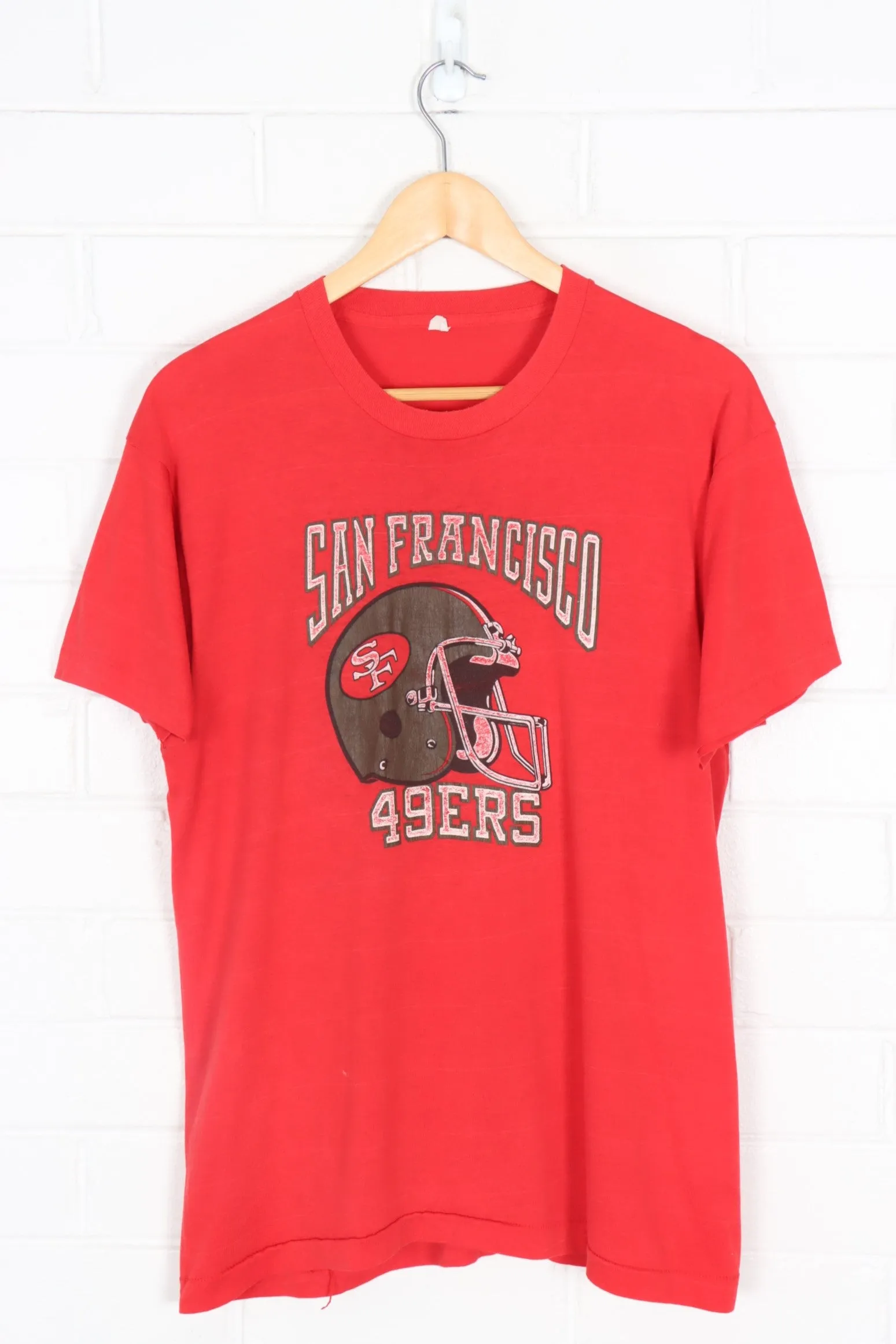 VINTAGE San Francisco 49ers NFL Paper Thin Single Stitch Tee (M)