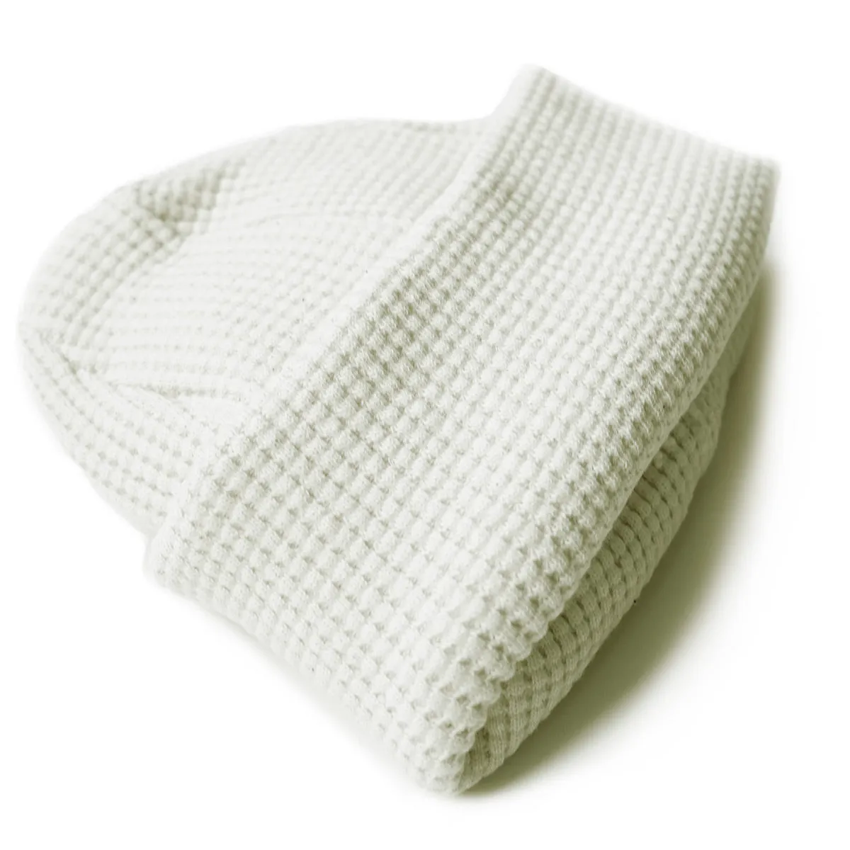 Waffle Knit Cap - Ivory