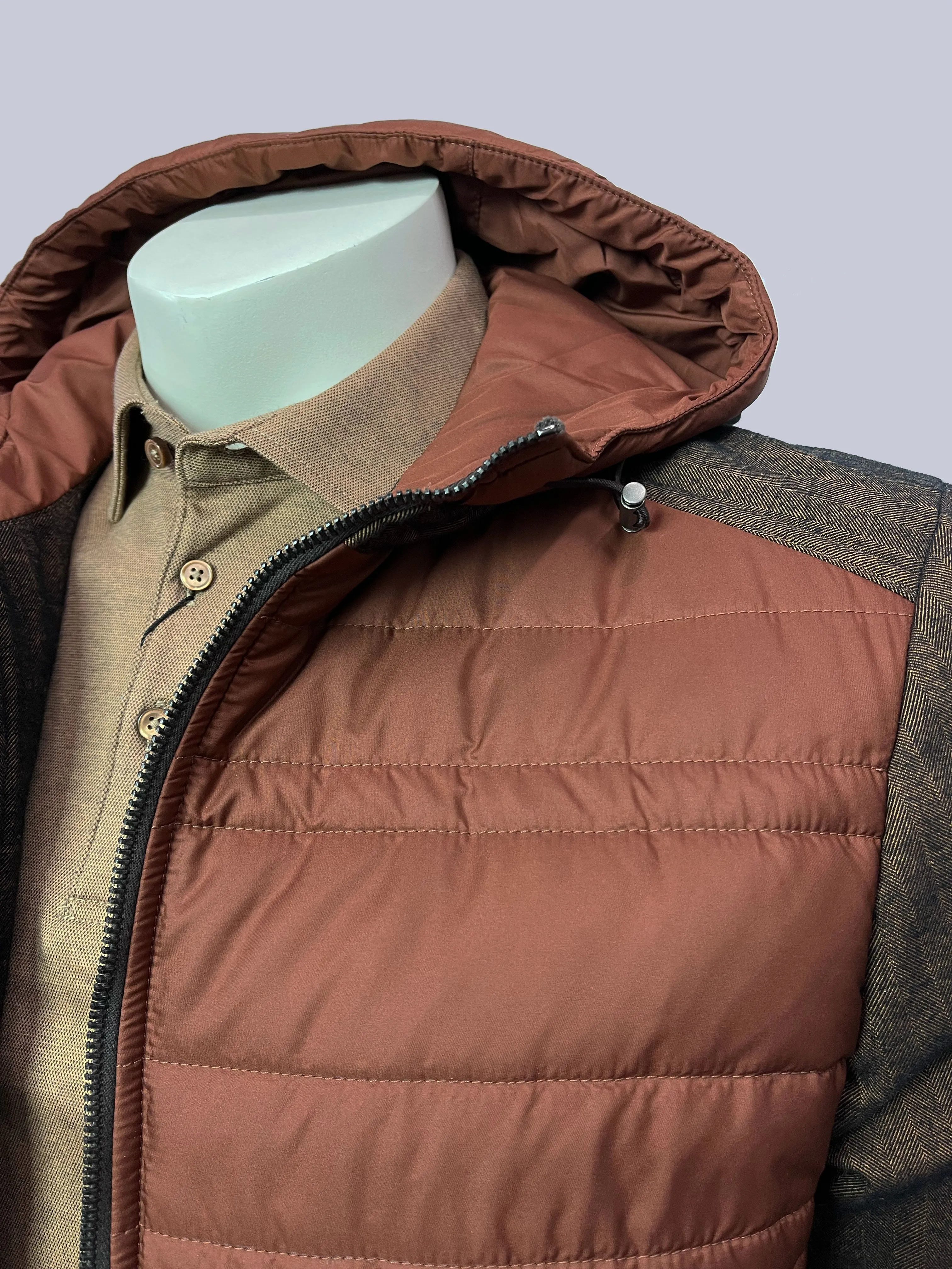 Waterville Men's Miles Quilted Jacket - ORANGE