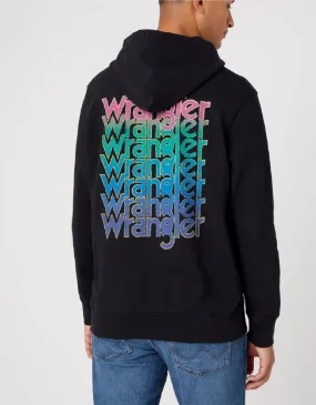 Wrangler Graphic Logo Hooded Sweatshirts Black