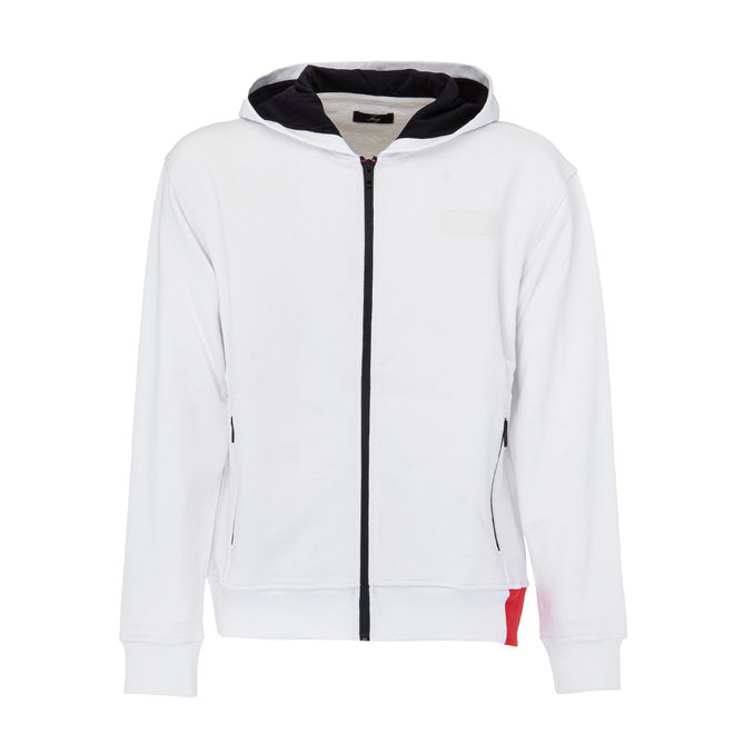 ZIP HOODIE Man White